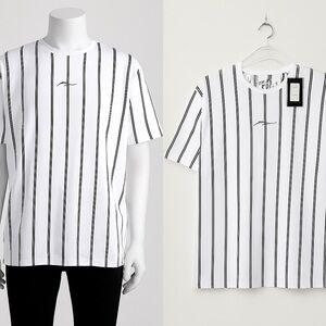 Oversized Stripe Man Signature T-Shirt